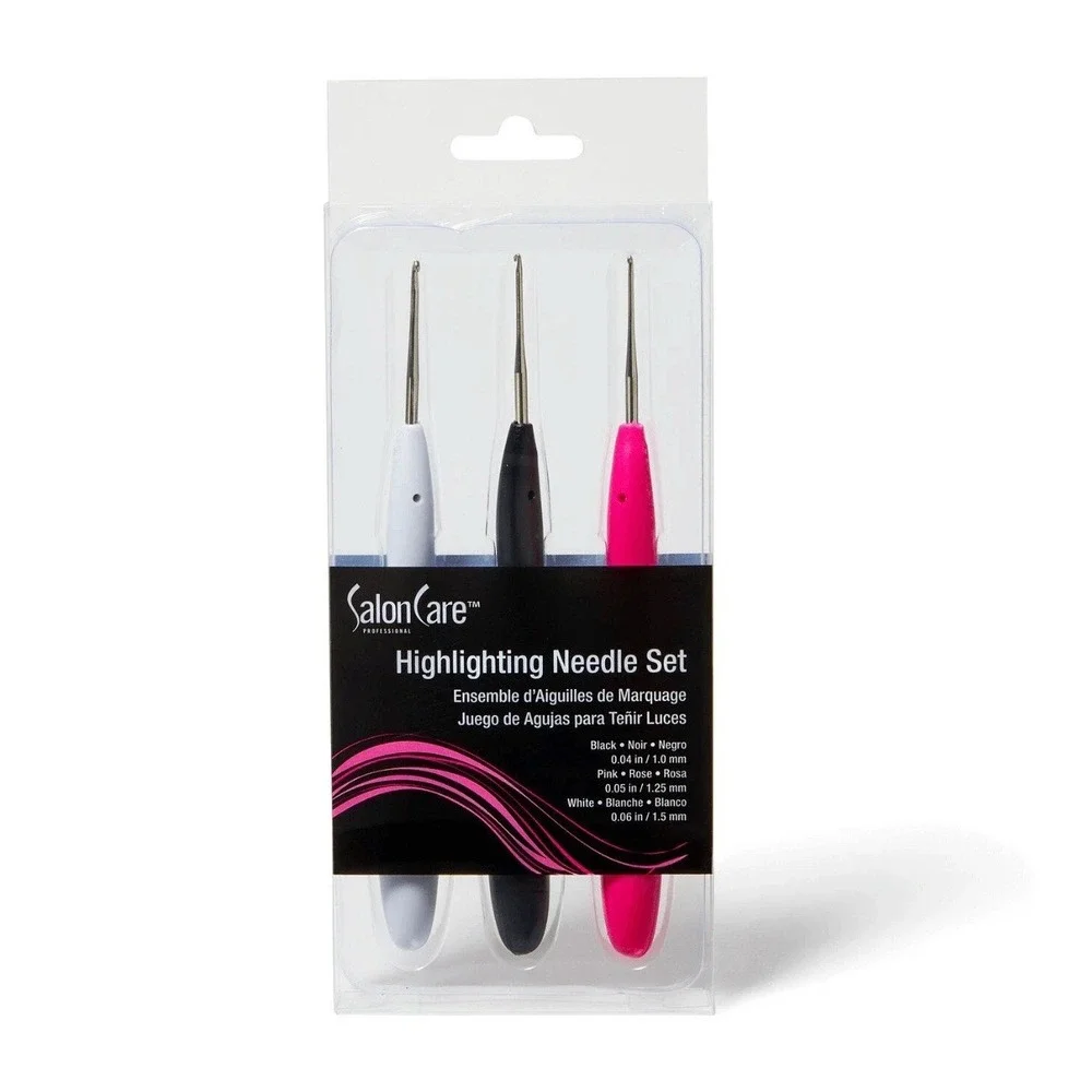 Salon Care Highlighting Needles - Reusable & Easy To Clean, 1Mm, 1.25Mm & 1.5Mm